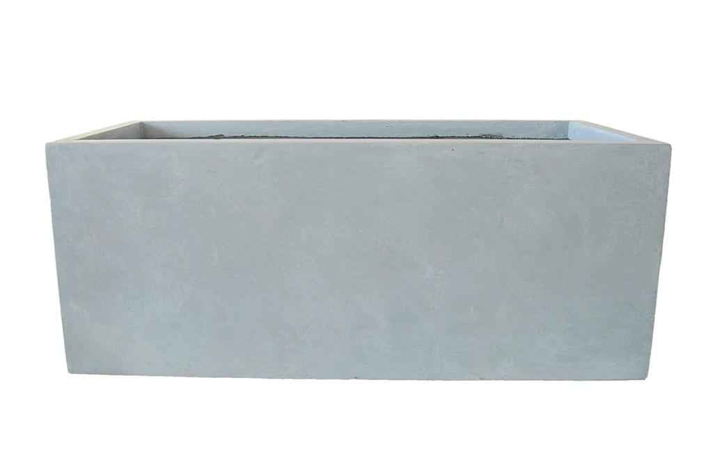 Fiber cement rectangular pot LARGE 83cm x 30cm x 31cm