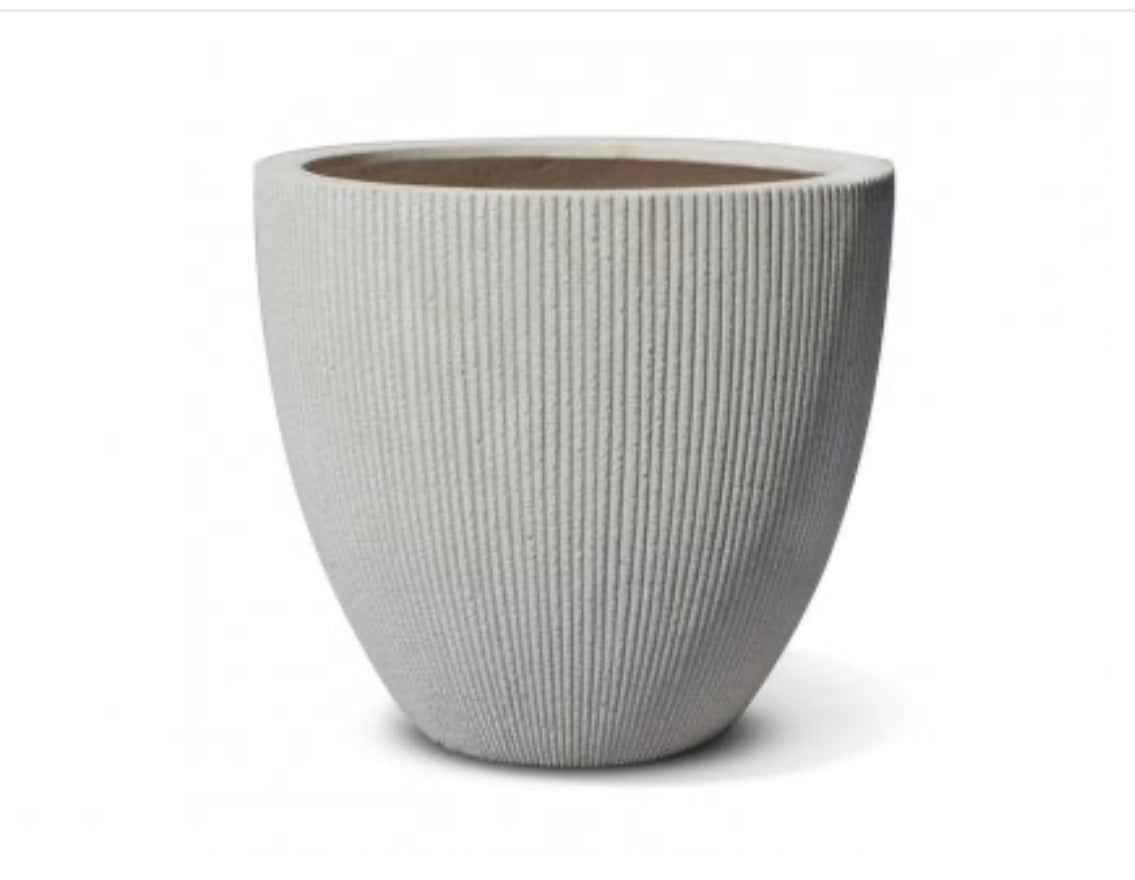 GD Fiber Light Grey Pot 32Hx29D